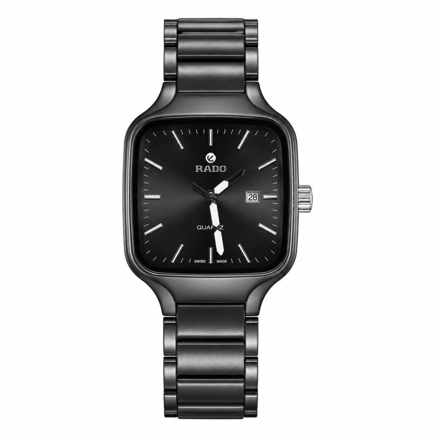 Rado Black Dial Classic Square Men's Watch image 0
