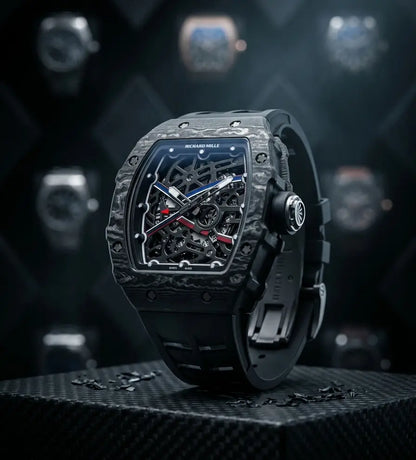 Richard Mille Skeleton Men's Luxury Watch - Black image