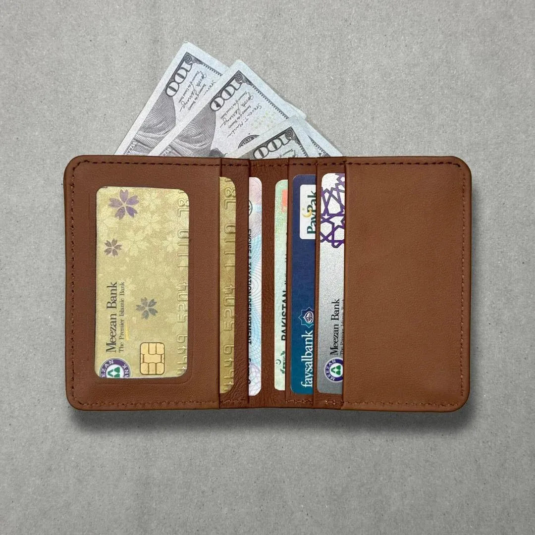 Men's Leather Wallet with LV Pattern Brown image 2
