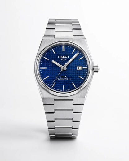 Limited Edition Tissot PRX Stainless Steel Men's Watch - Blue image