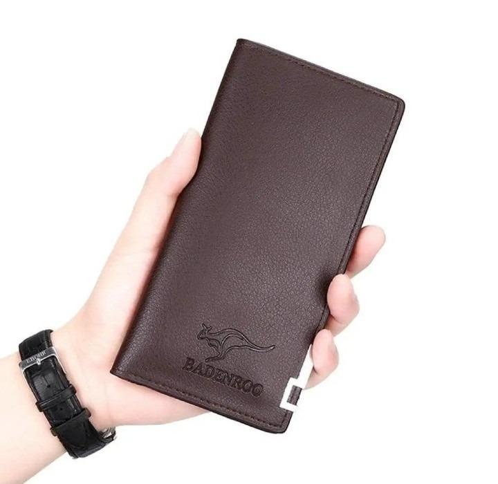 Men's Leather Bi-Fold Wallet Brown Premium Quality image 0