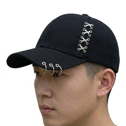 Black Korean Style Baseball Cap for Men & Women