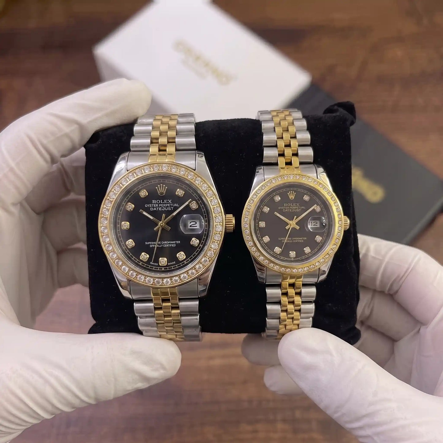 Rlx Luxury Couple Watch -  Black Dial image 0