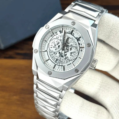 Hublot Diamond cut Stainless Steel Men's watch image 1