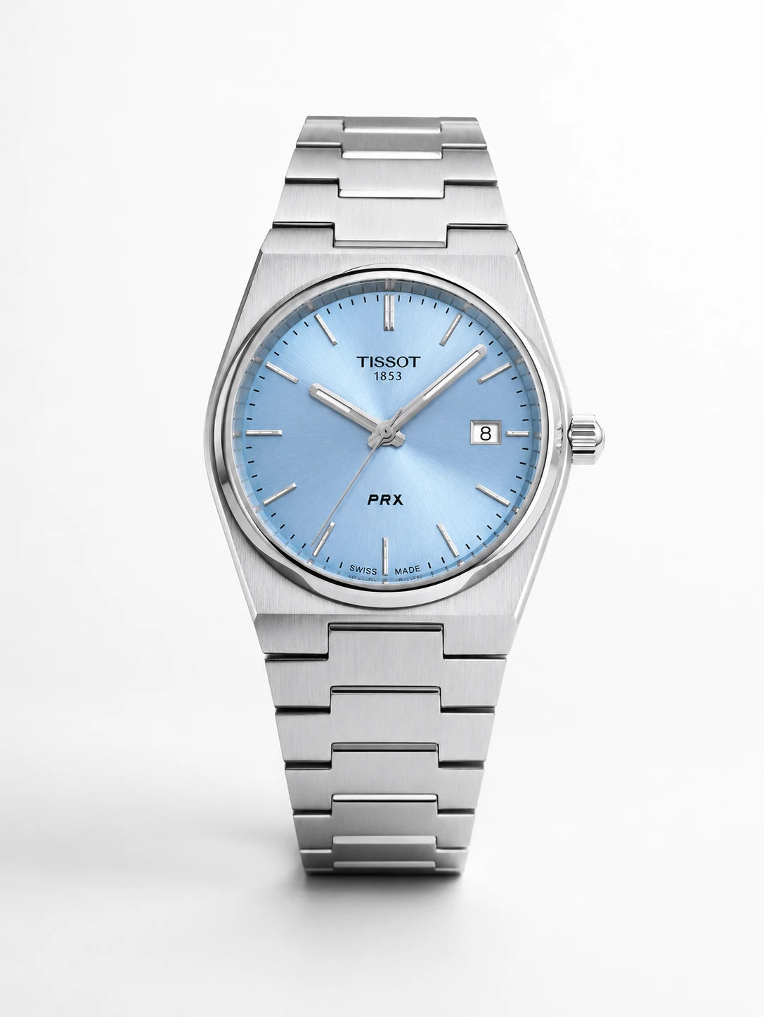Limited Edition Tissot PRX Stainless Steel Men's Watch - Ice Blue image