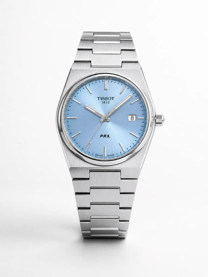 Limited Edition Tissot PRX Stainless Steel Men's Watch - Ice Blue image