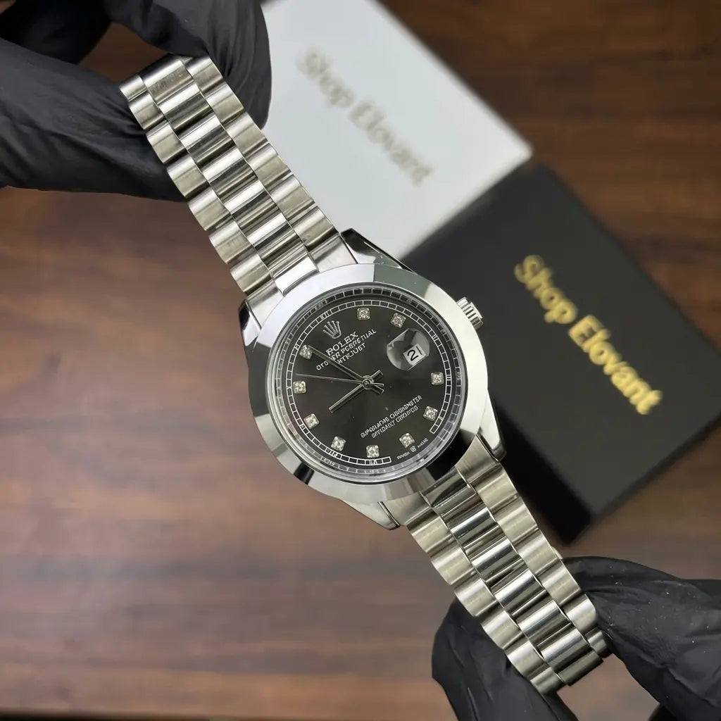 Rlx Men's Watch - Silver with Black Dial image 1