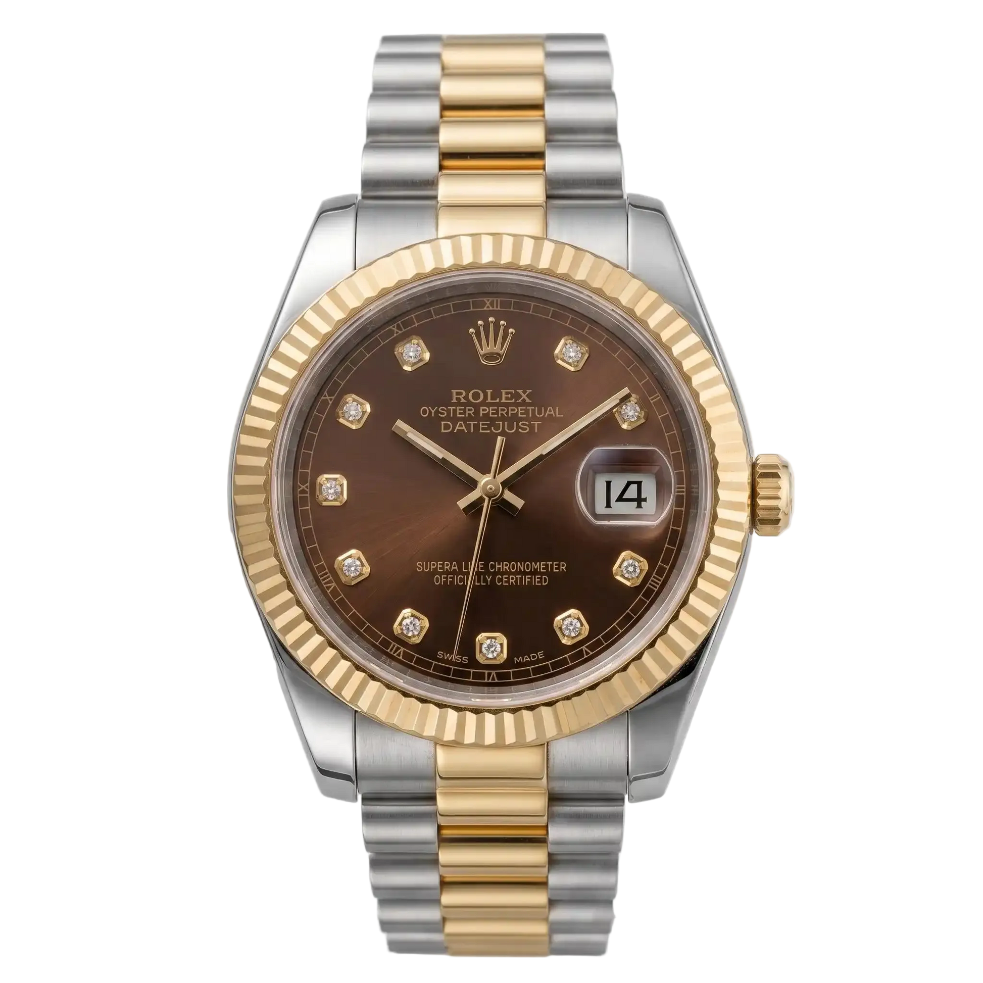 RLX Date-Just Luxury Watch - Brown Dial image 0