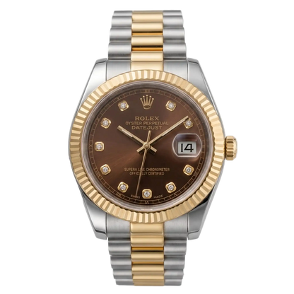 RLX Date-Just Luxury Watch - Brown Dial image 0