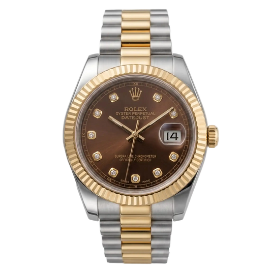 RLX Date-Just Luxury Watch - Brown Dial image 0
